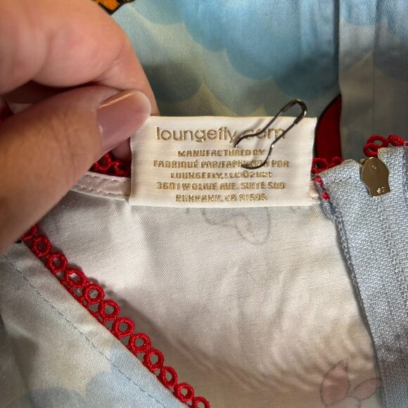 Disney Winnie The Pooh Loungefly Stitch Shoppe Dress Size 3XL Blue Belted Zipper - Picture 10 of 11